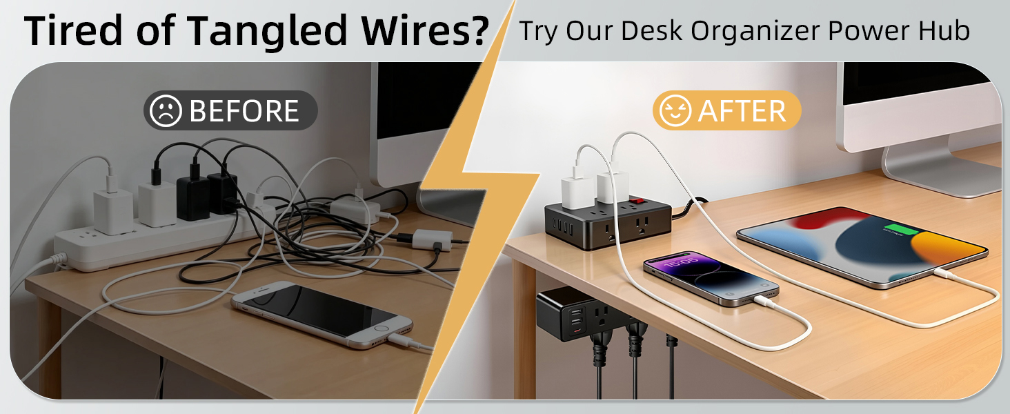 desk clamp power strip