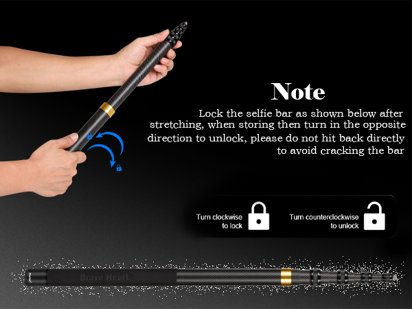 3m Selfie Stick 110in9.8ft Long Invisible Carbon Fiber Selfie Stick