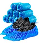 Disposable Shoe Covers for Rain - 100Pcs Indoor Shoe Covers Disposable Non Slip Rain Shoe Covers ...