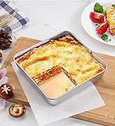 Onader 8x8 Inch Square Baking Cake Pan with Lid