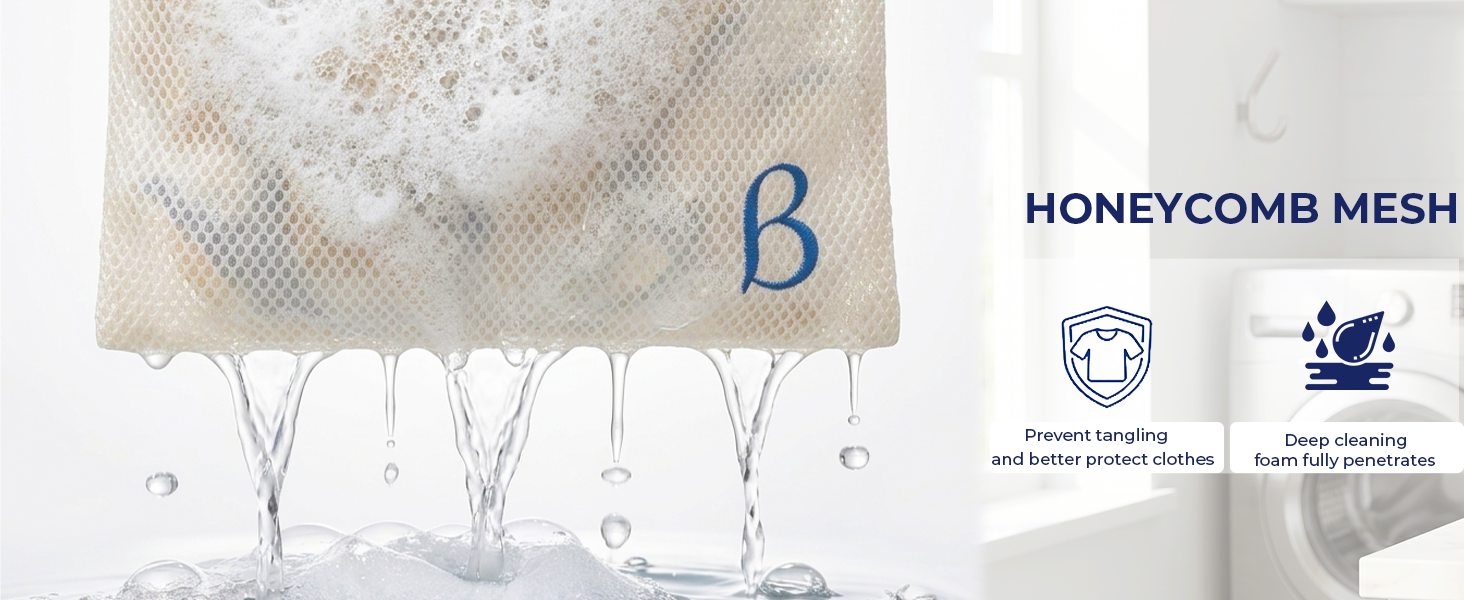 Baerely Honeycomb Mesh Laundry Bag for Delicates