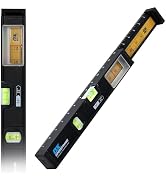 OX Pro 14"-22" Speedframe Extendable Measuring Level with Twin-Rail Extension - Integrated Scale ...