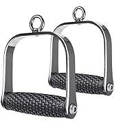 Kipika D Handle Cable Attachment, Cable Machine Handles, Heavy Duty D-Handle with Non-Slip Comfor...