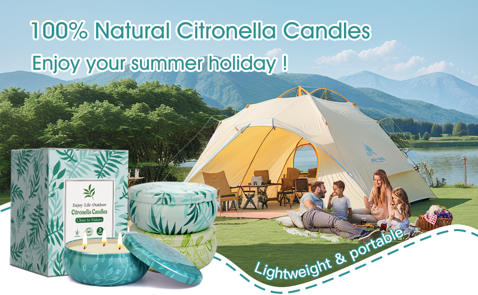 citronella candles outdoor