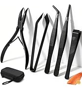 6 PCS Fish Bone Tweezers Set, Stainless Steel Fish Bone Pliers, Kitchen Fish Pin Deboner Tools, P...