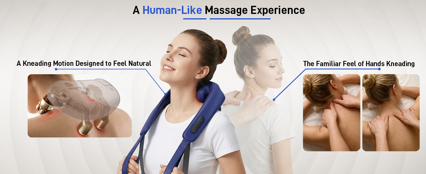 Neck massager with heat