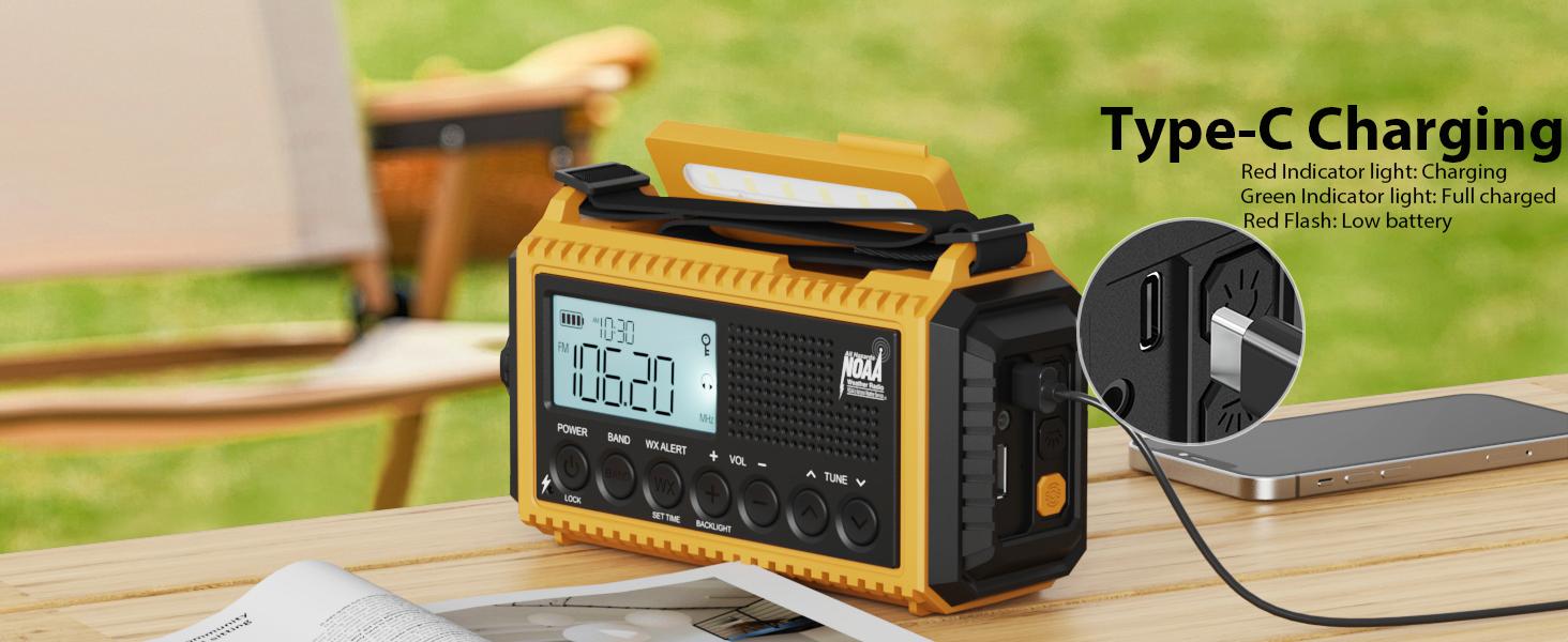 rechargeable storm radio