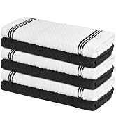 Nialnant 100% Cotton Dish Towels, 15x25 Inch Super Absorbent Hand Towels for Kitchen, Ultra Soft ...