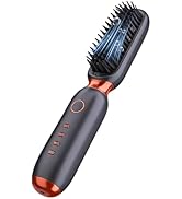 Go Brush Pro - Hair Straightener Brush Portable Cordless Mini Hair Straightener Brush for Travel ...