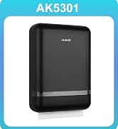 AIKE 400 Sheets Multifold Paper Towel Dispenser Wall Mount for Commercial with Lock Large Capacit...
