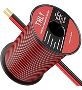 THLY 150FT 14 Gauge Wire, Red and Black Wire 12V Electrical Wire 14 AWG Wire 2 Conductor Automoti...