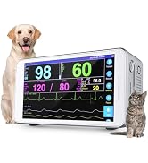 Mibest Portable Veterinary Monitor with HD LCD Touch Screen - Multi 6 Parameters Patient Monitor ...