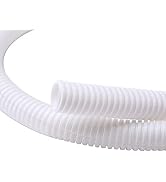 Alex Tech 25ft – 1/2 inch Split Wire Loom Tubing Wire Conduit – White