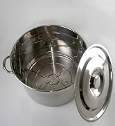 Lehman's Water Bath Canner Stockpot with Rack