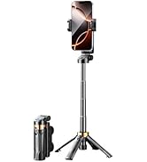 Briteroh Mini Selfie Stick Tripod, 11cm Pocket-Sized Selfie Stick with Bluetooth Remote, 4-Leg Re...