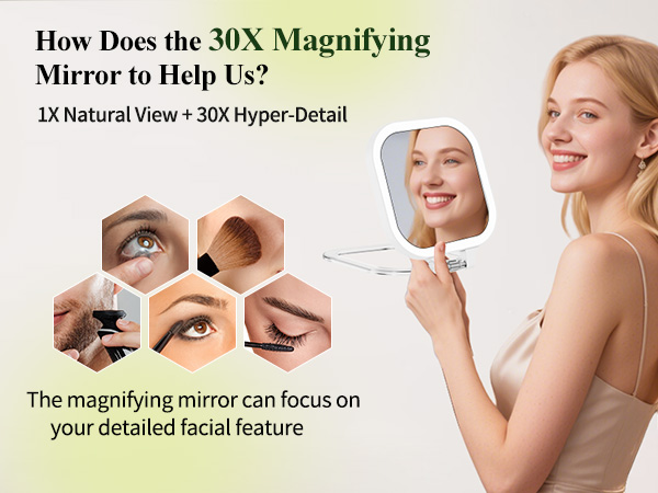 travel magnifying mirror 30x