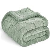 IVAPUPU Ultra Soft Throw Blanket - Checkered Fluffy Blanket for Couch, Flannel Fleece Throw Blank...