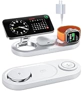 Upgraded 3 in 1 Wireless Charging Station for Apple Devices, Faster Mag-Safe Charger Stand, Magne...