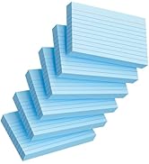 Index Cards 3x5 Inch, 300sheets, Flash Cards,Ruled Lined Blue Note Cards Paper For Studying, Scho...