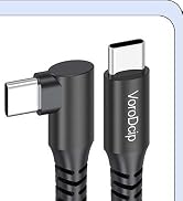 Right Angle USB C Cable 1FT 2Pack, 90 Degree USBC 60W PD Fast Charging & High Speed Transfer Shor...