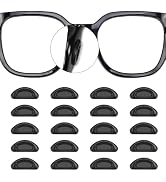 20 Pairs Eyeglass Nose Pads Stick On Silicone Anti-Slip for Glasses Sunglasses Thin Nose Pads Eye...