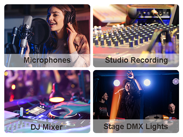 go xlr cables for Studio Harmonizers, Speaker Systems, Patch Bays and Stage Lighting