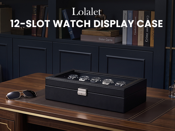 12-Slot Watch Display Case