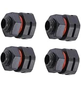 4-Pack IP68 Industrial Breather Vent - M12x1.5 Pressure Equalization Valve, Dual-Port Moisture Co...