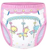Littleforbig Soft Silky Underwear Comfortable Washable Reusable Adult Training Pants - Little Cir...