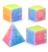 Vdealen Speed Cube Set, Puzzle Cube Bundle of 2x2x2 3x3x3 4x4x4 Pyramid Magic Cube Set, Birthday ...