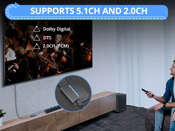 eARC ARC to Optical Audio Extractor