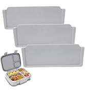Axlksia 3 Pcs Silicone Lunch Box Dividers Compatible with Bentgo Fresh, Replacement Bento Box Div...
