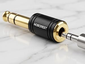 3.5mm to 1/4'' Stereo Audio Adapter, 3.5mm to 1/4'' (6.35mm) Headphone Adapter
