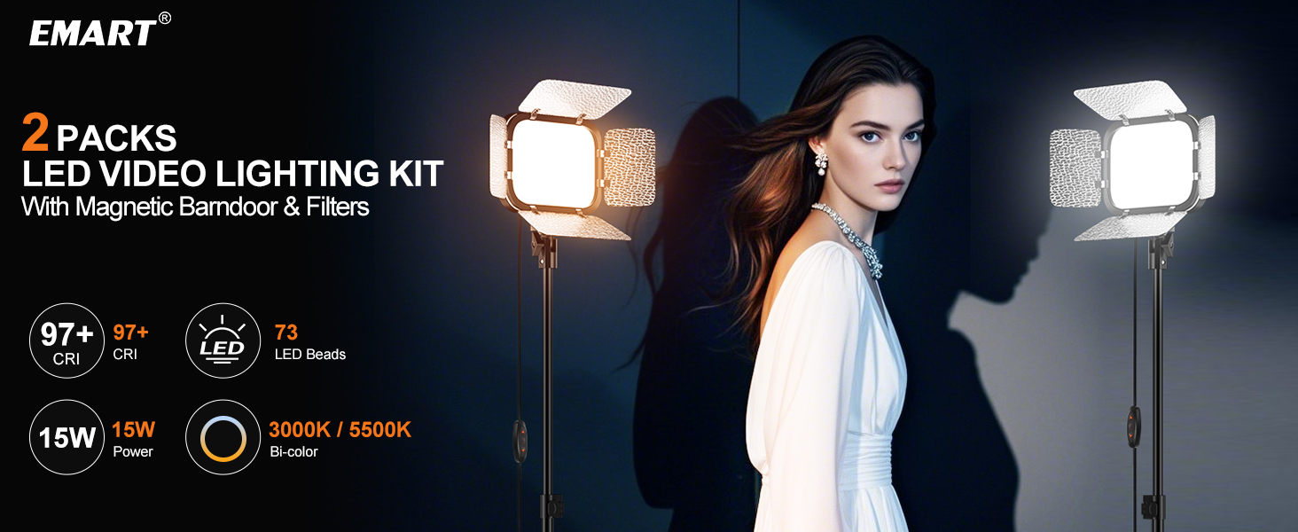 LED video lighting kit