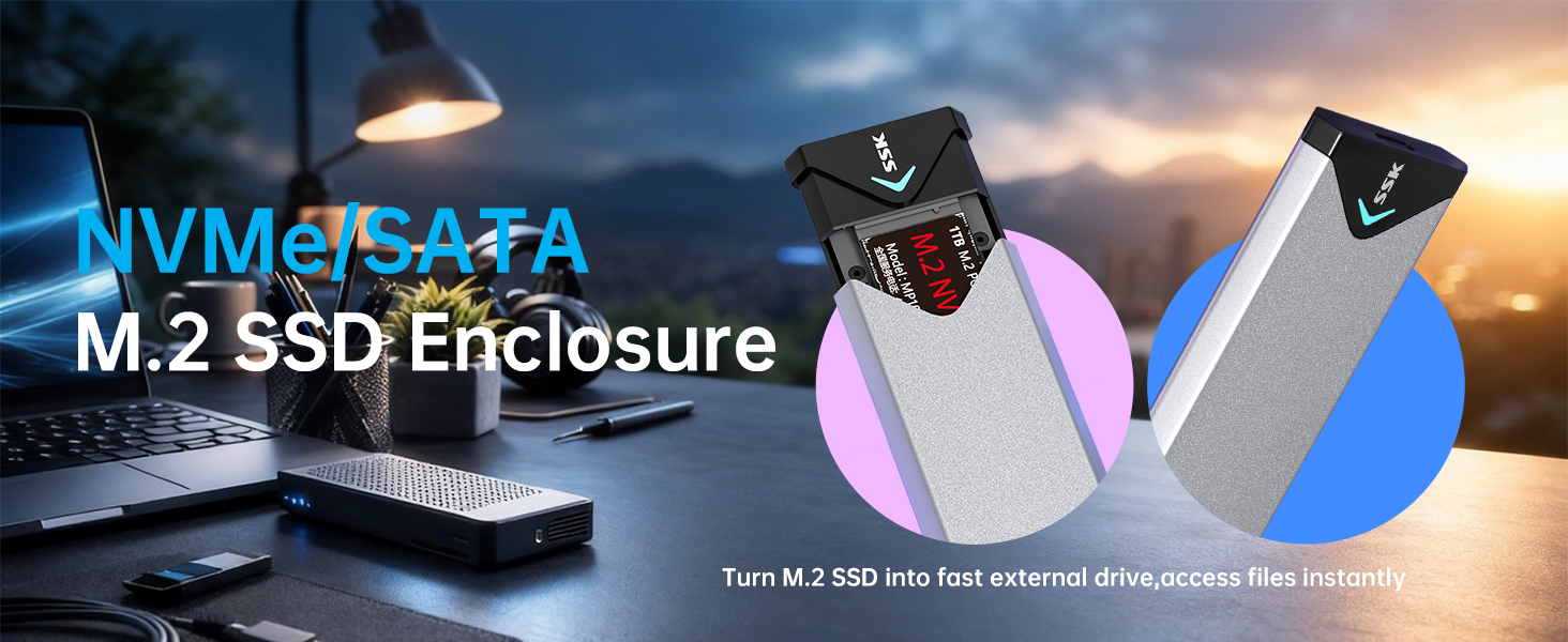 M.2 NVME PCIe SSD Enclosure