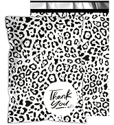 Vapulcio Poly Mailers10x13 Inch 100 Pcs - Leopard Printed Shipping Bags, 2.4mil Thickness, Waterp...