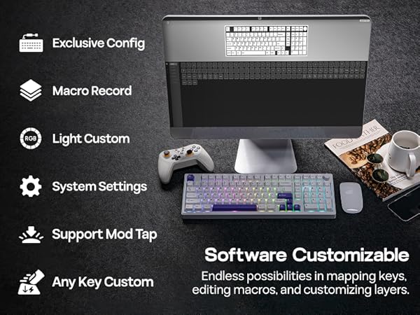 Galaxy100 wireless gaming keyboard