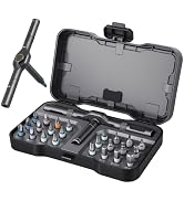 24 in1 Magnetic Screwdriver Set, Multi-Bit Ratchet Screwdriver Kit with S2 Steel Precision Bits,D...
