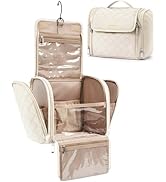 BAGSMART Toiletry Bag Travel Makeup Bag with Hanging Hook, Cosmetic Bag Make Organizer Case, Larg...