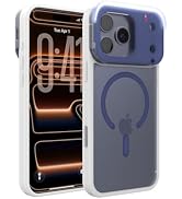 tesha for iPhone 17 Pro Max Case, Magnetic Phone Case with Selfie Fill Light & IR Hidden Camera D...