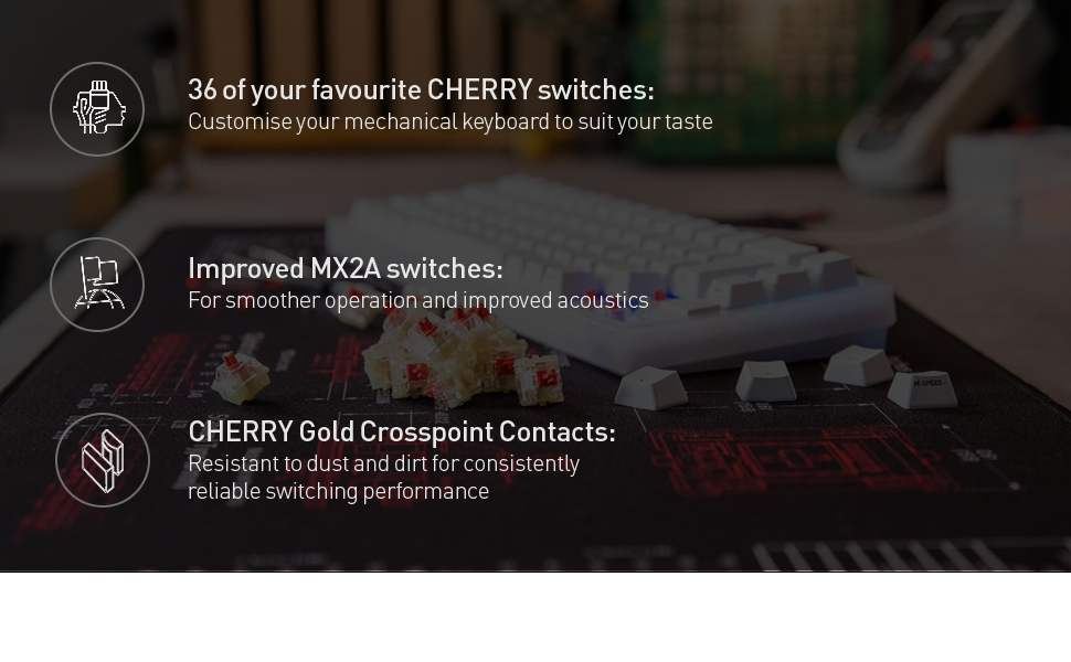 cherry mx2a silent red switch kit image three