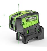 HUEPAR 5 Point Self Leveling Laser Alignment Tool with Plus Mode (98-165Ft), Laser Plumb Dots Lev...