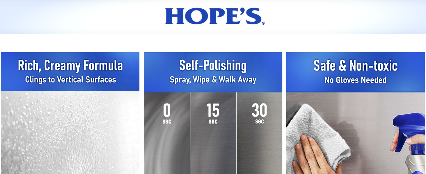 Stainless steel polish, appliance cleaner, metal shine, streak-free spray, surface restorer