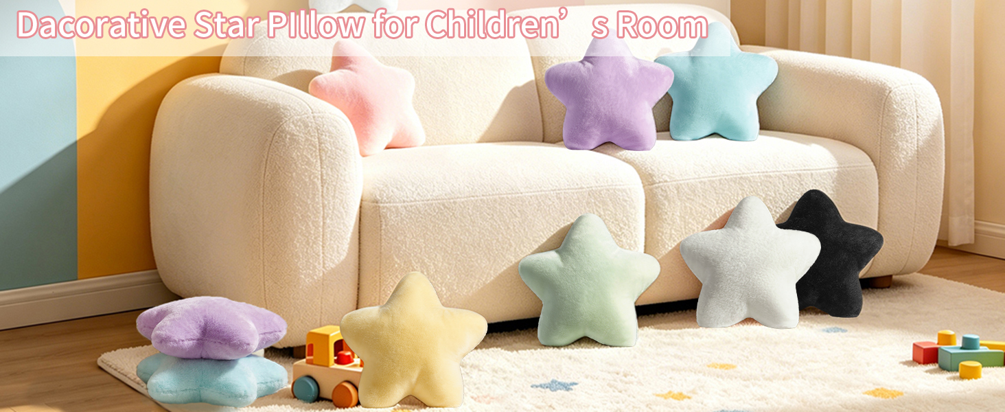Decorative Star Pillow for Children's Room