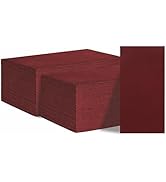 KMAKII Disposable Napkins Burgundy Dinner Napkins Cloth Like Paper Napkins Linen-Feel Guest Towel...