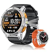 Jundio Military Smart Watch for Men & Women, 1.43" AMOLED Smartwatch with 100+ Sport Modes,Heart ...