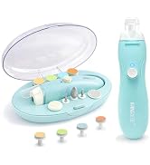 Fansidi Rechargeable Baby Nail Trimmer with 8100RPM Motor, Stepless Speed Control, Pressure-Stop ...