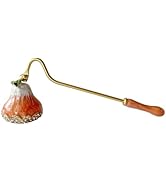 Pewery Orange Pear Candle Snuffer, Hand-Painted Metal Candle Extinguisher with Non-Slip Handle, E...