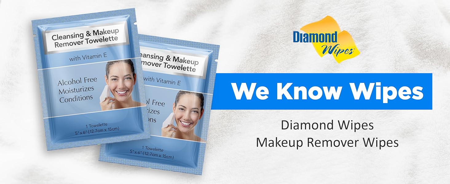 Diamond Wipes Makeup Remover Wipes