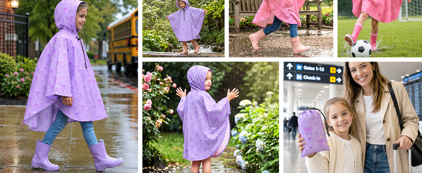 Kids Rain Poncho